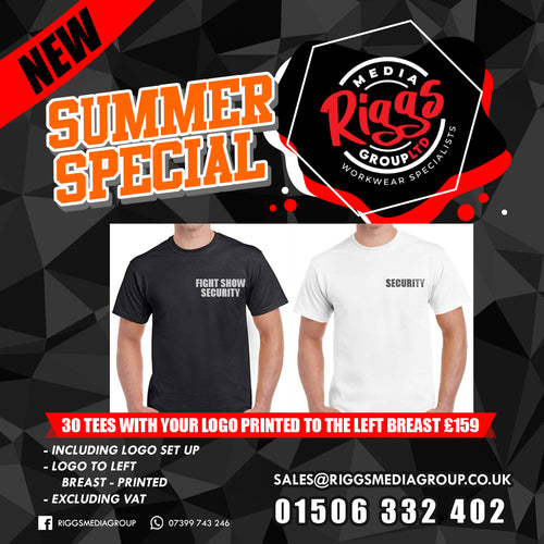 Summer Special - 30 Bulk Printed Tees £159