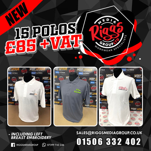 LIMITED TIME 15 POLOS £85