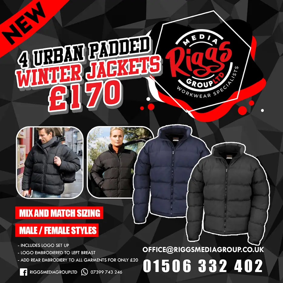 4 Urban Padded Winter Jackets 170