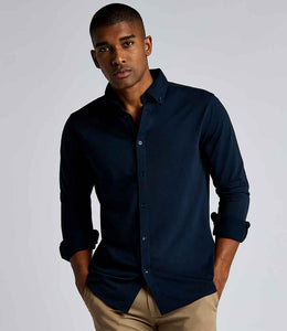 KK143 Kustom Kit Long Sleeve Superwash® 60°C Piqué Shirt
