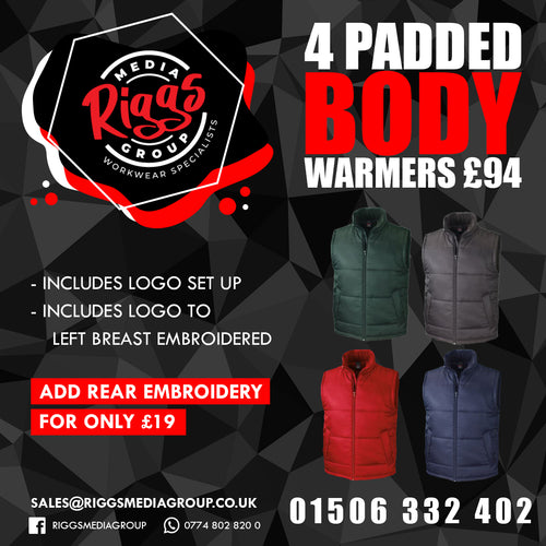 4 Padded Bodywarmers £94