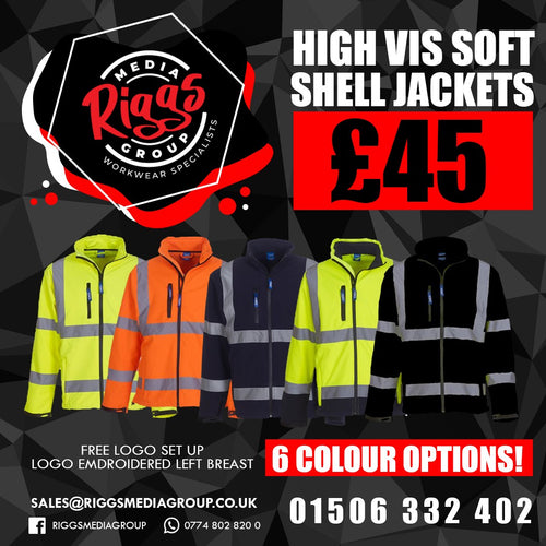 High vis Soft Shell Jacket £45