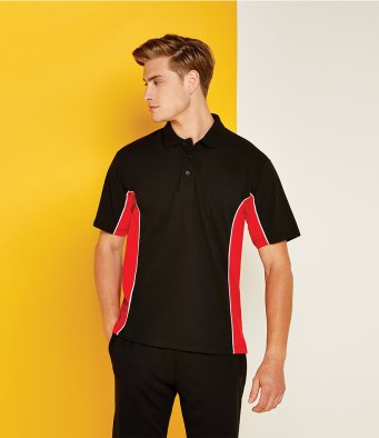 K475 Gamegear Track Poly/Cotton Piqué Contrast Polo Shirt