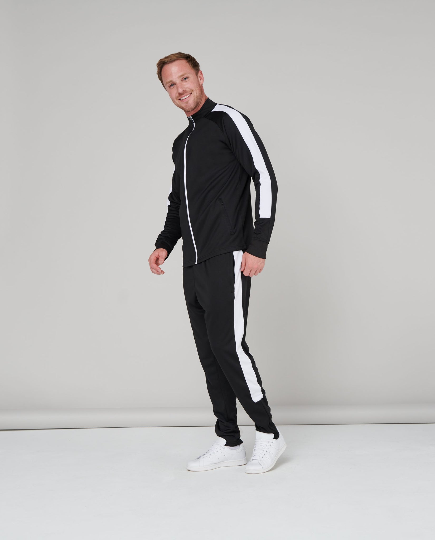 Black knitted top tracksuit