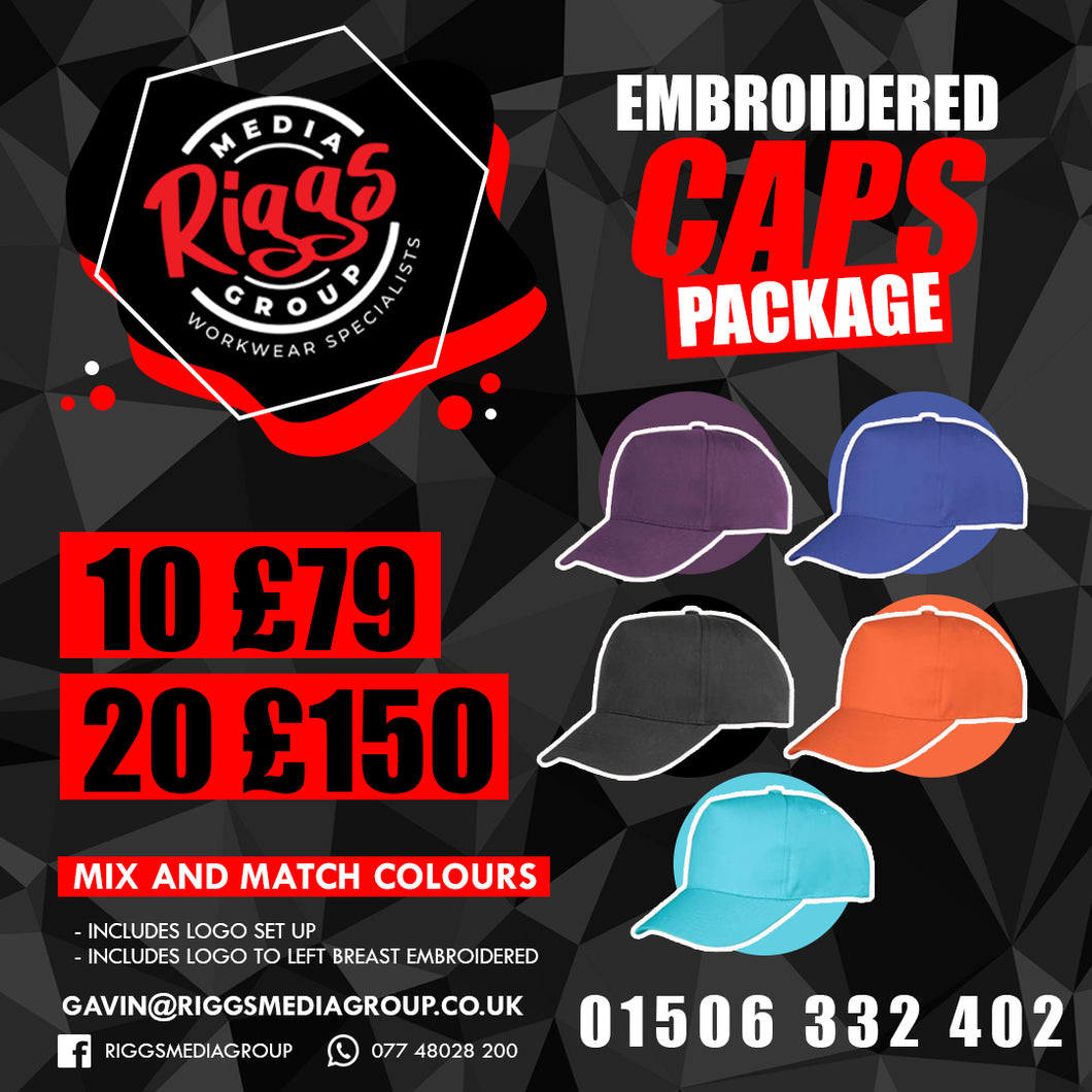 Embroidered Cap Packages