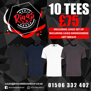 10 Tees £75